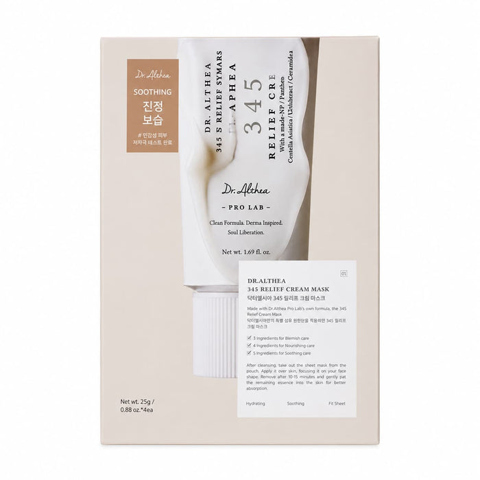Dr. Althea – Boîte de 4 masques crème apaisants 345
