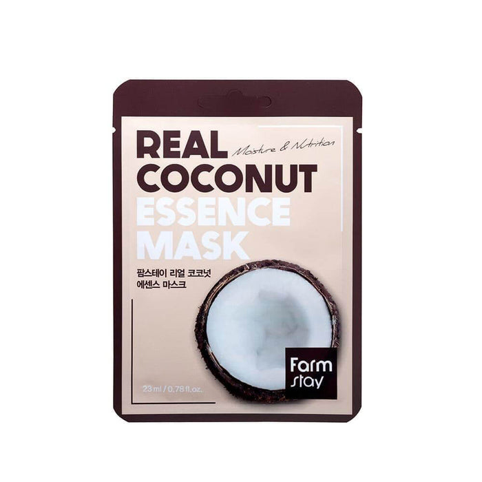 Farmstay – Masque en tissu à l'essence de noix de coco véritable – 23 ml