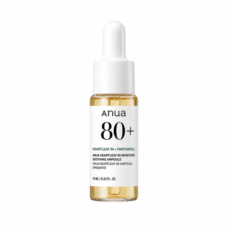 ANUA – Ampoule apaisante hydratante Houttuynia Cordata 80 %, format mini, 10 ml