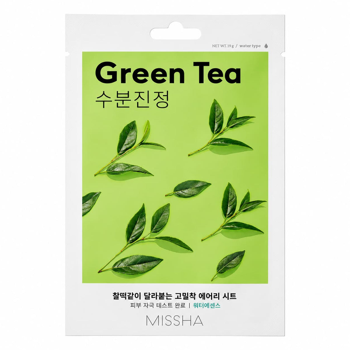 Missha-Masque en tissu léger au thé vert, 1 feuille