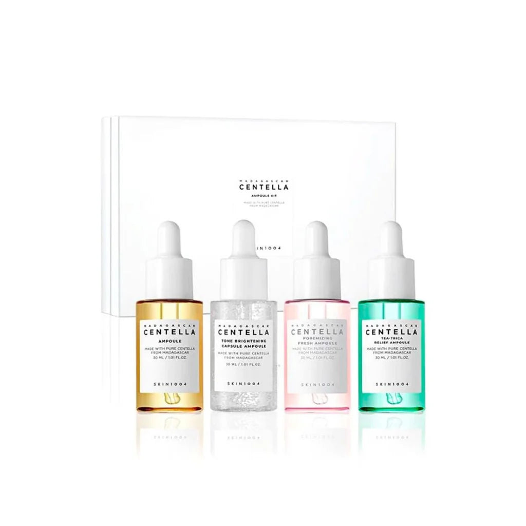 SKIN1004 – Kit d'ampoules de centella de Madagascar - 30 ml x 4