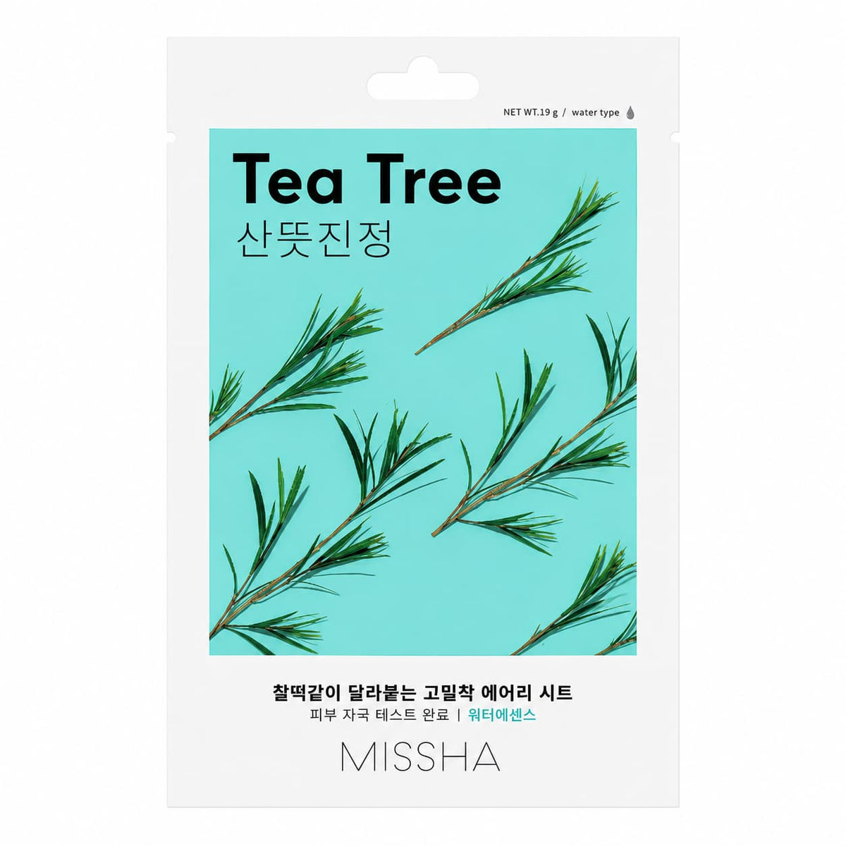 Missha – Masque en tissu léger à l'arbre à thé, 1 feuille