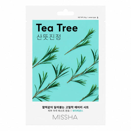 Missha – Masque en tissu léger à l'arbre à thé, 1 feuille