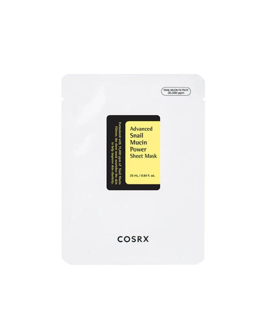 COSRX – Masque en tissu puissant à la mucine d'escargot, 25 ml