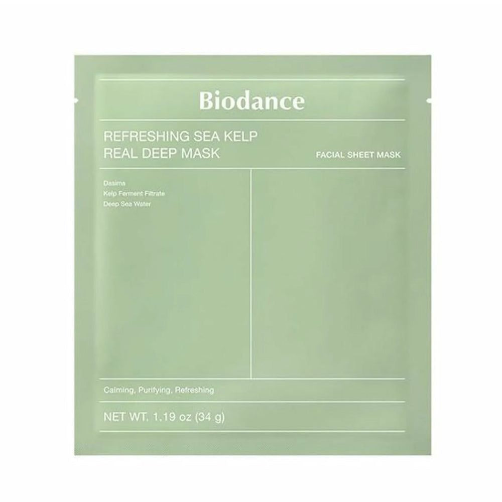 Biodance – Masque rafraîchissant aux algues marines Real Deep Mask, 1 tissus
